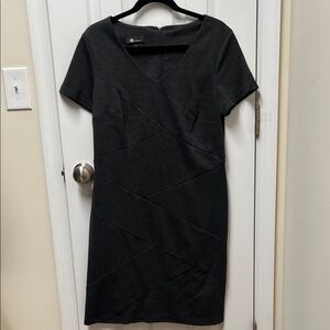 AB Studio Charcoal Mini Dress